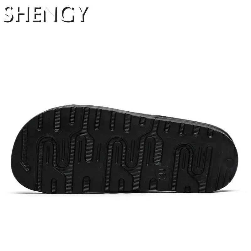 

New Hot Summer Men's Slippers Flats Sandals Casual Male Black Blue Outdoor Shoes Men Light Beach Platform Non Slip Soft Lazy