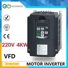 Горячая распродажа! 220v 4KW-7.5KW VDF 3 фазы Выход 220V преобразователь частоты Регулируемый Скорость диск для станка с ЧПУ двигатель