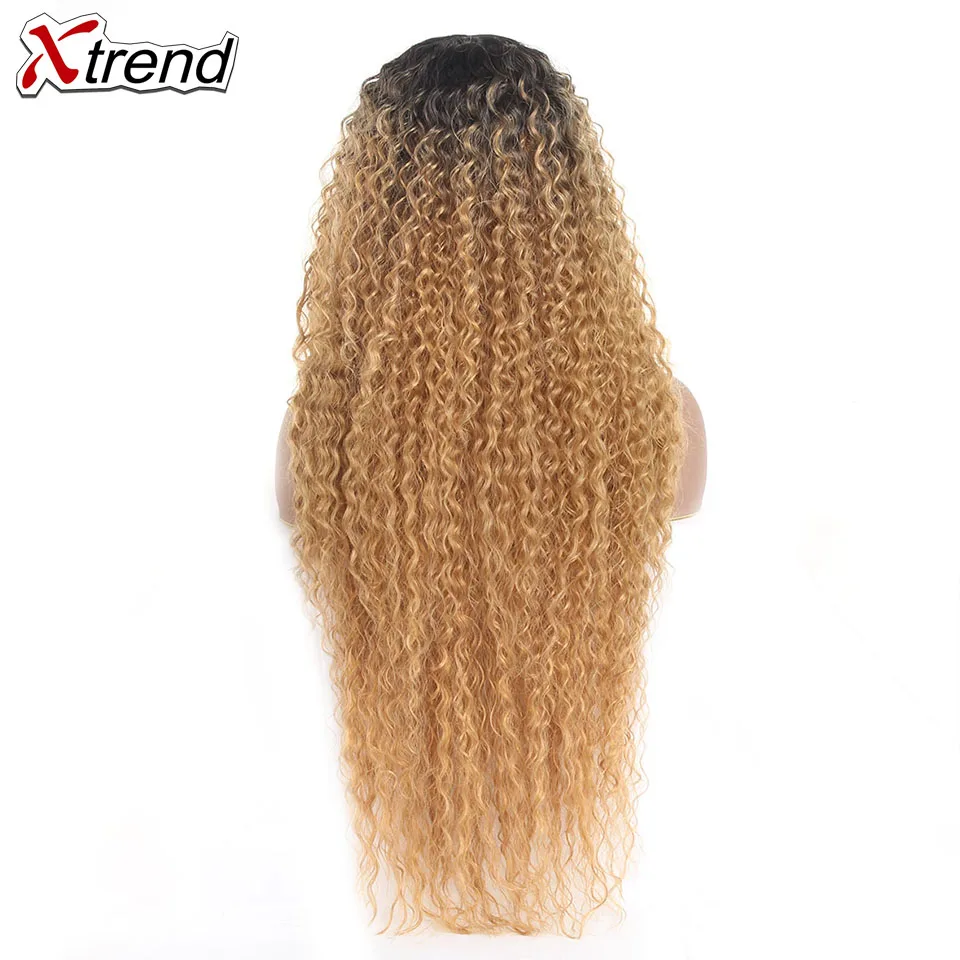 Xtrend синтетический кружевной передний парик для чернокожих женщин светлые