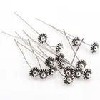 Булавки для украшений сделай сам 20 шт., металлические булавки-шарики для изготовления ювелирных изделий, комплектующие для сережек, бусин, ювелирных изделий сделай сам, комплектующие для бижутерии