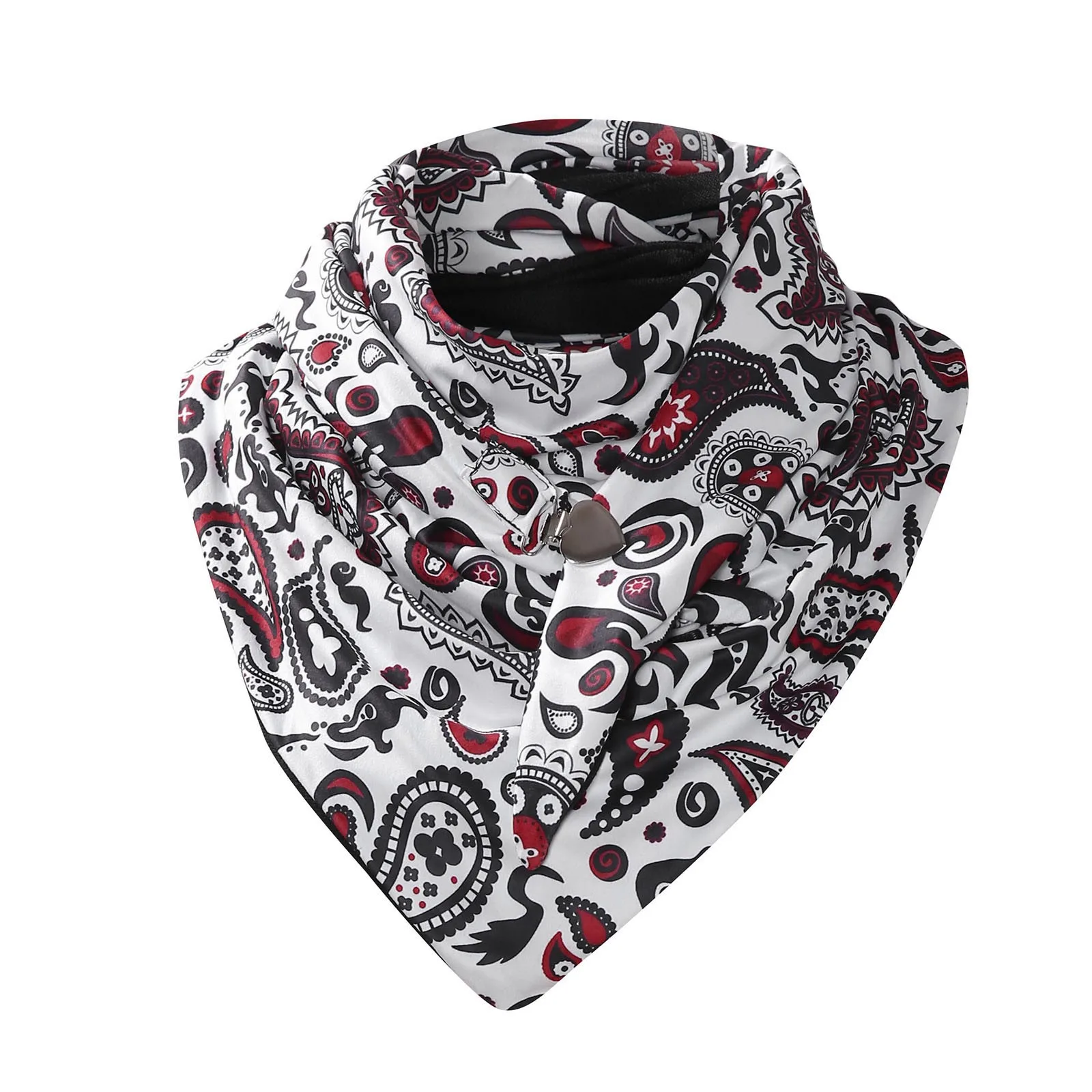 

Face Cover Scarves Women Soild Dot Printing Button Soft Wrap Casual Warm Scarves Shawls Cycling Face Bandana Face Shield #YL5