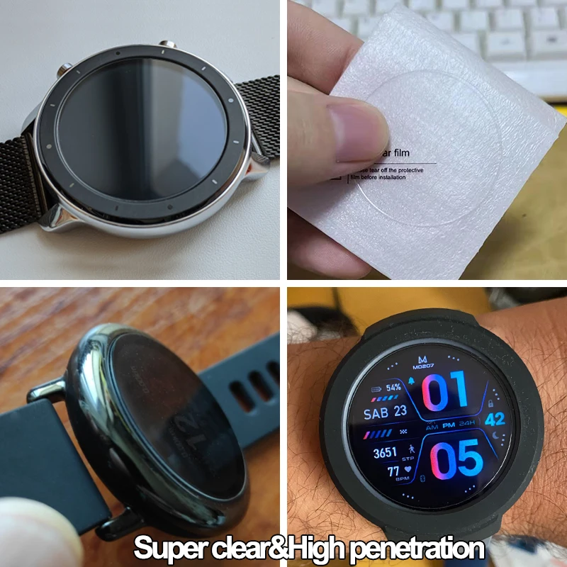 Закаленное стекло для смарт-часов Xiaomi Huami Amazfit GTR 42 мм 47 Защитная пленка экрана Pace