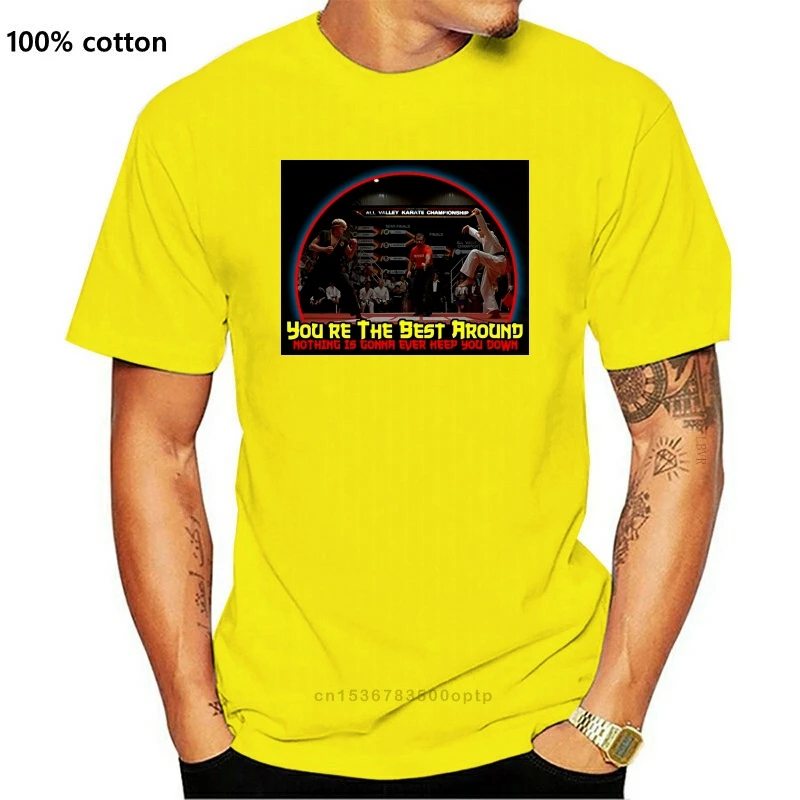 

Новые Забавные футболки, детские мужские футболки с надписью You Are The Best Around Karate