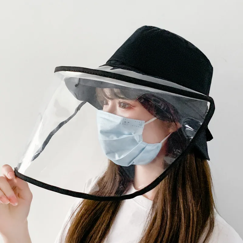 Новинка модная шляпа в рыбацком стиле с защитой лица для женщин съемная