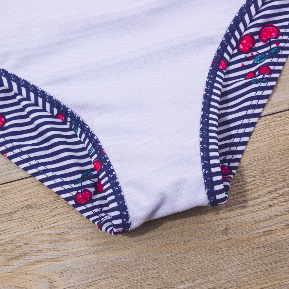 Детский слитный купальник для девочек с принтом в виде вишни монокини A283 От 3 до 8