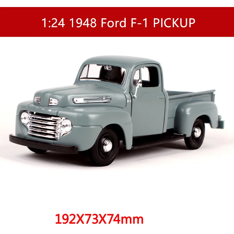 Серый Maisto 1:24 Chevrolet Ретро пикап моделирование Моделирование сплав модель автомобиля ремесла Коллекция игрушек инструменты подарок - Цвет: Серый