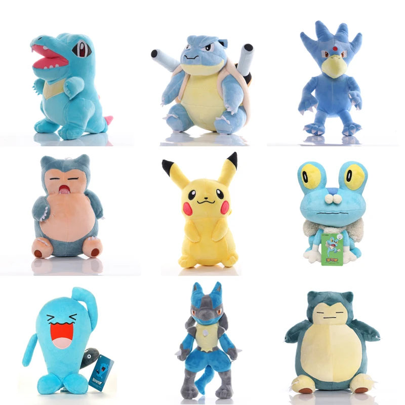 43 Style Anime Pikachu Plush Toy Pokemon Squirtle Bulbasaur Jigglypuff Lapras Eevee Claw Machine Doll Christmas Gift For Kids