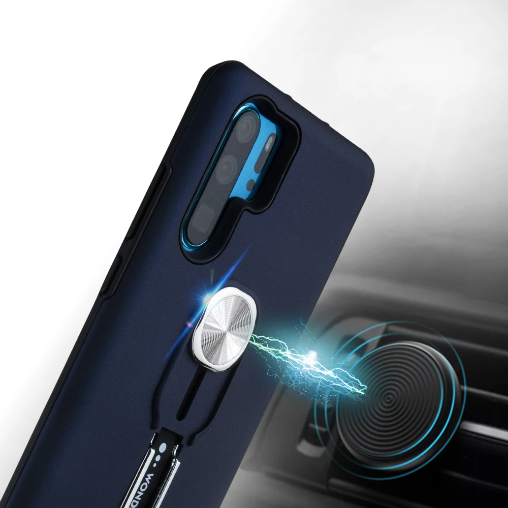 Чехол для телефона HuaWei P30 Pro Lite Магнитный чехол бампер с кольцом на палец PSmartZ Mate20