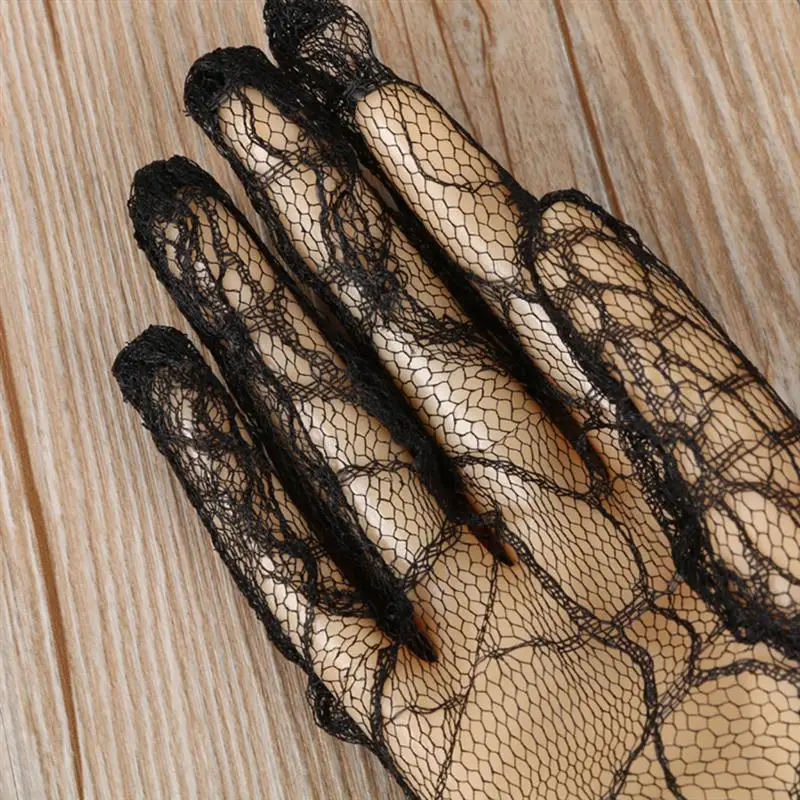 1 пара перчатки на Хэллоуин прочные модные портативные для выступлений паутина