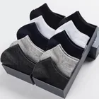 Носки мужские деловые 10 парлот, тонкие дышащие короткие черные, 100% хлопок, 3 пары, летние