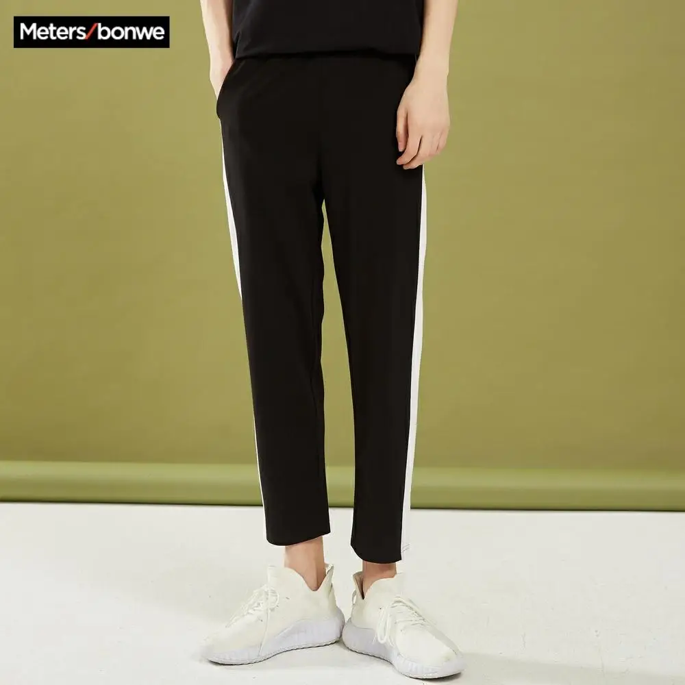 Мужские трикотажные спортивные штаны Metersbonwe повседневные модные на весну и осень