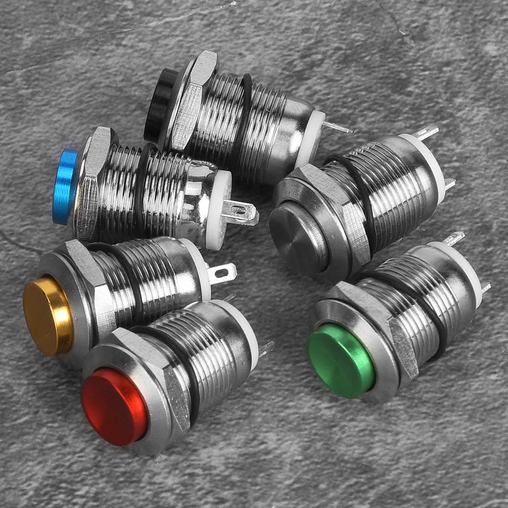 Металлическая быстродействующая кнопка 12 мм водонепроницаемый стартовый
