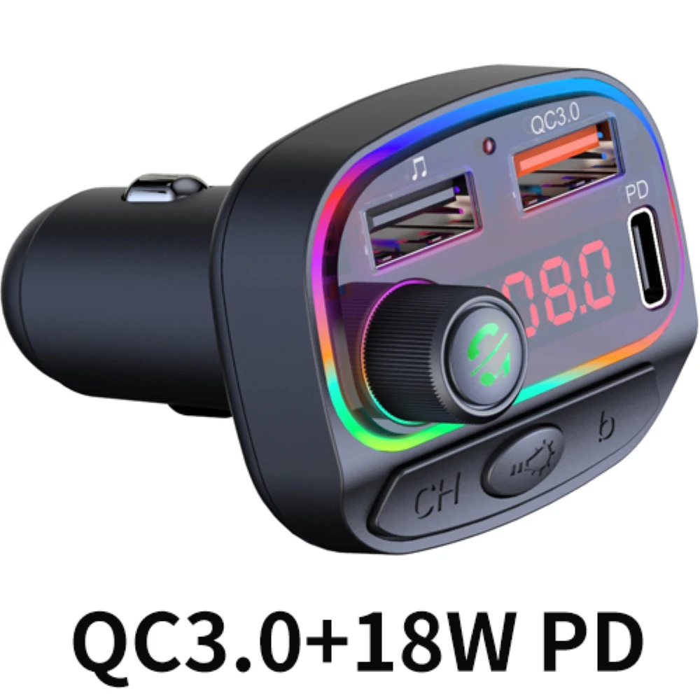 Автомобильное зарядное устройство FM передатчик Bluetooth Автомобильный MP3 плеер