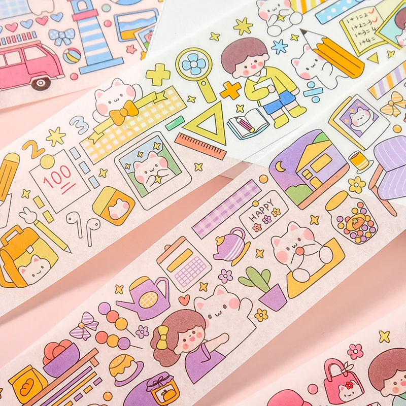 Мультяшный материал наклейка творческий DIY коллаж декоративные наклейки милое