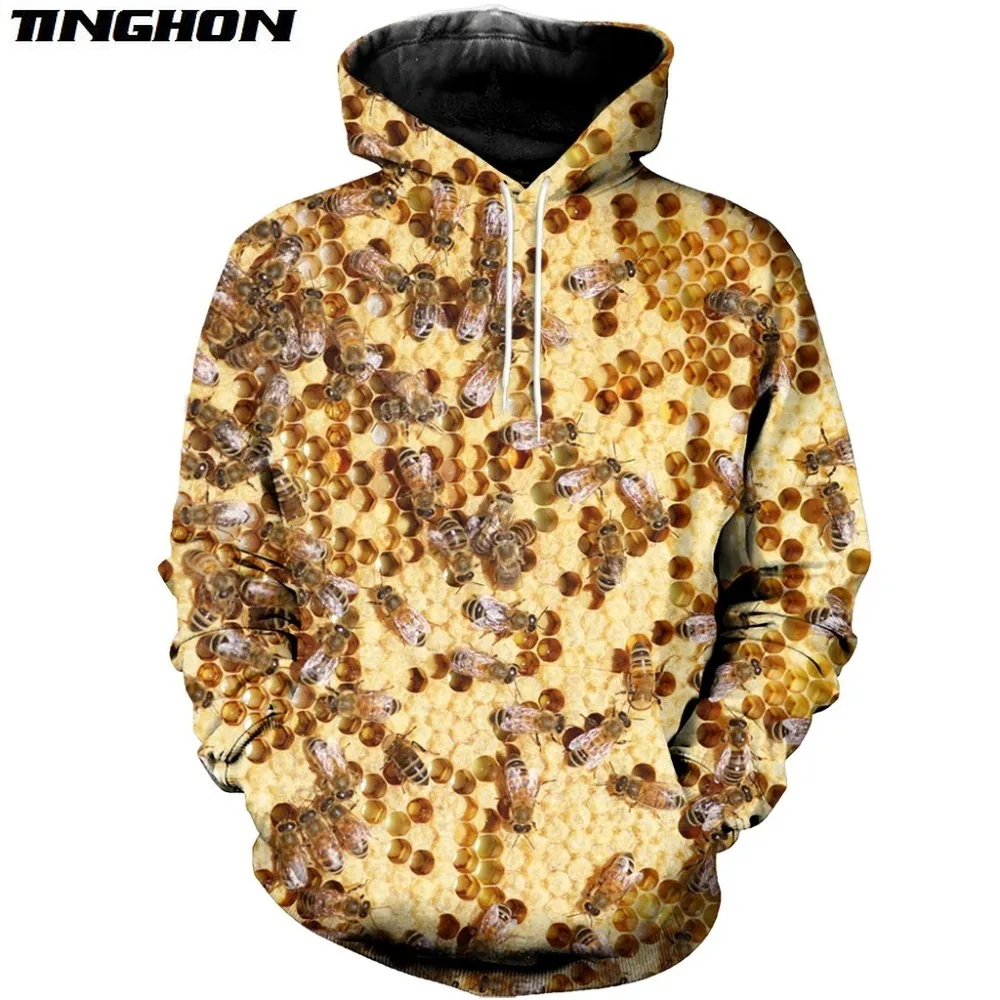 

XS-7XL 3D Printed Bee Keeper Hoodie and Sweatshirt Pure Raw Honey Harajuku Fashion Men hoodies Unisex Casual Jacket pullover 02