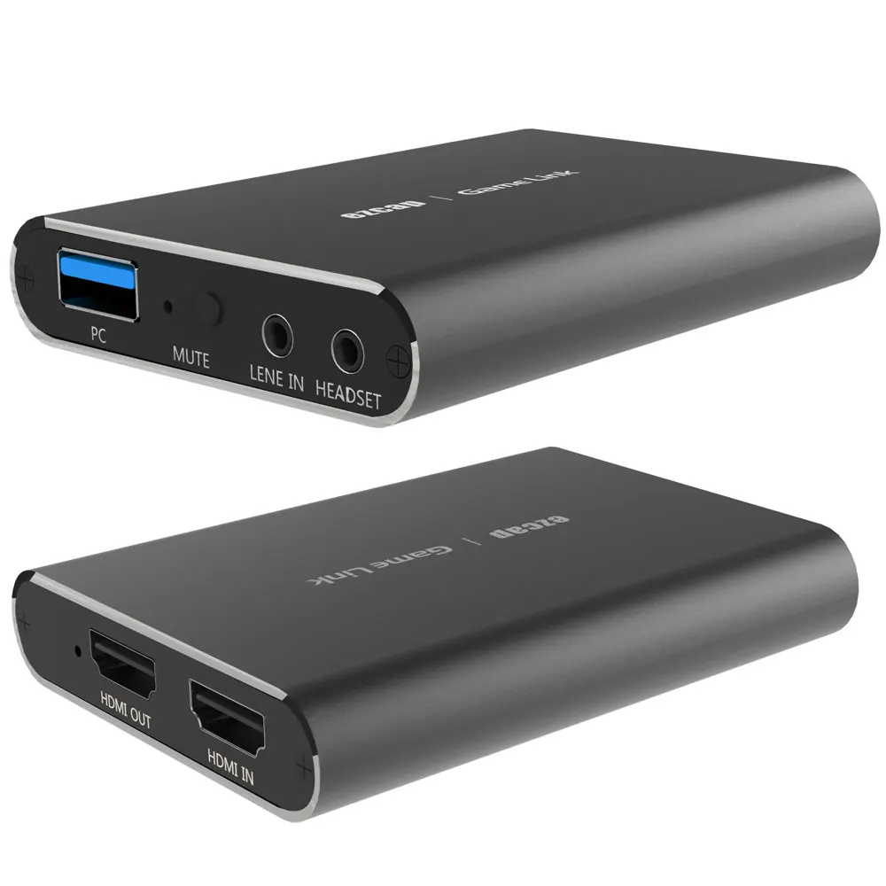 Ezcap311P-Capturadora de vídeo 4K, compatible con HDMI, USB3.0, para PS3, Xbox, Switch, pc, teléfono móvil, captura de juegos en vivo
