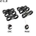 Модернизированный 1 дюймовый Шаровой Зажим-бабочка из алюминиевого сплава для дайвинга 360 Кронштейн держатель адаптер для Gopro Осмо камера аксессуары