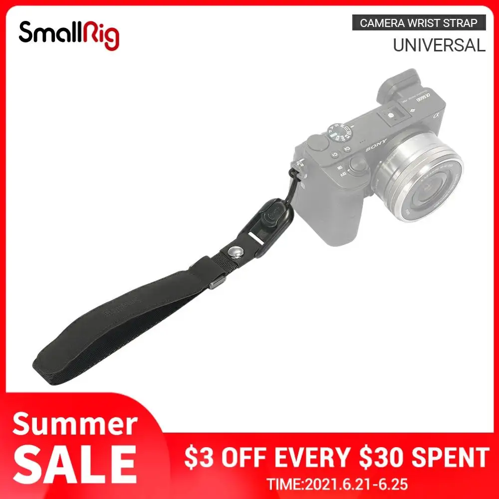 Быстросъемный прочный универсальный ремешок SmallRig на запястье для камеры Sony Canon