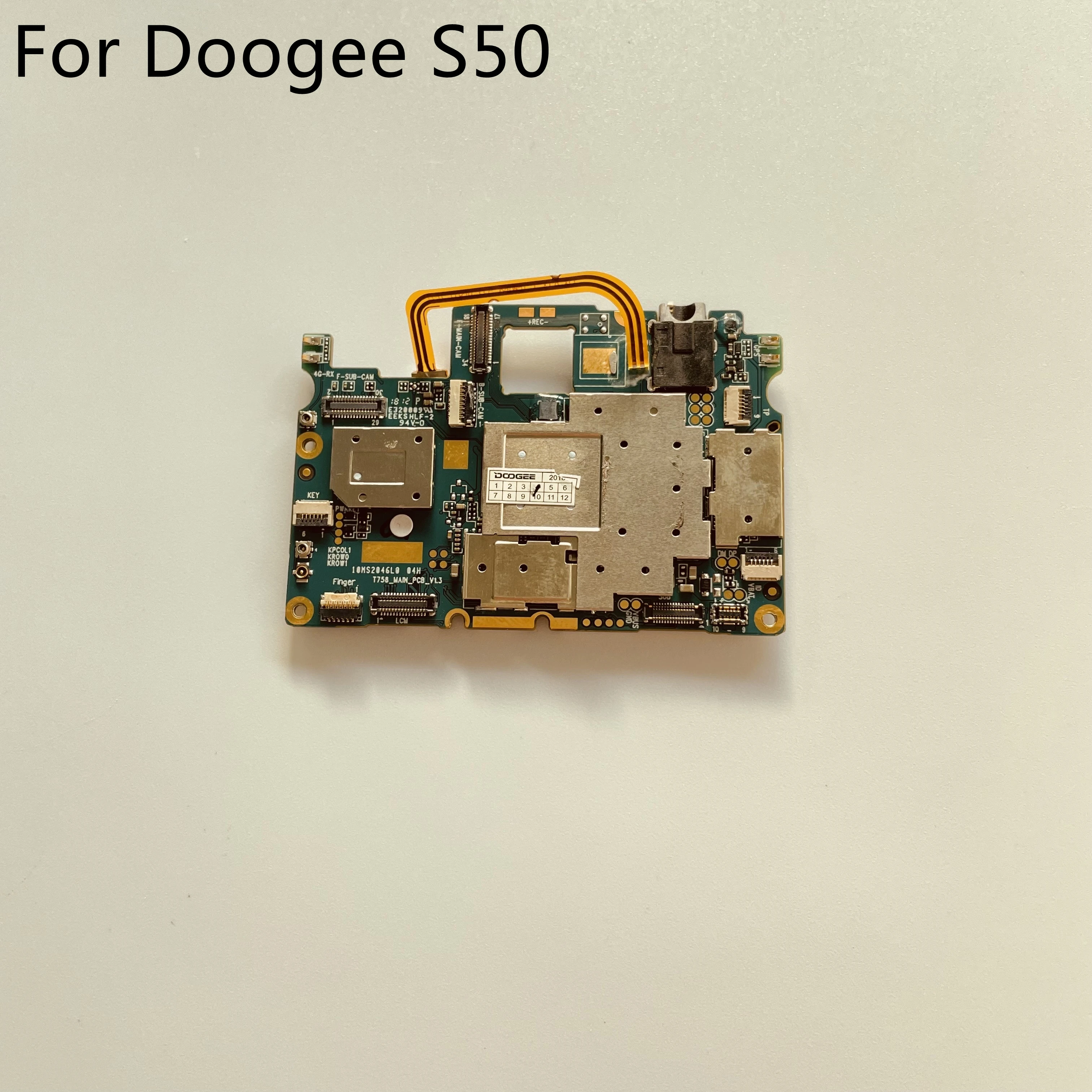 Материнская плата DOOGEE S50 б/у 6 ГБ ОЗУ + 128 Гб ПЗУ материнская для MTK6763T 5 7 дюйма 1440x720