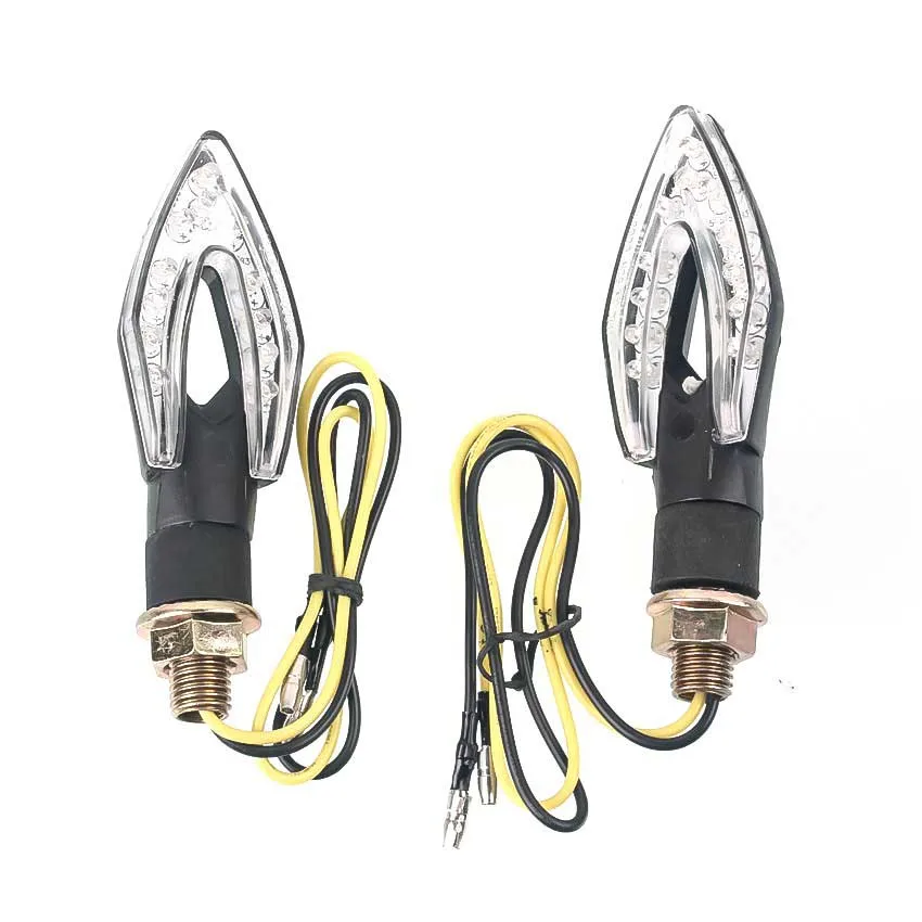 Универсальные светодиодные поворотные сигналы янтарные индикаторы лампы для Honda