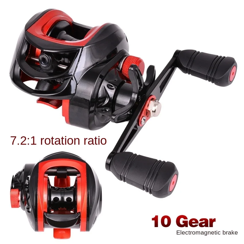 

Meteor Spinning Reel Aluminium Handle Max Drag 8KG 18+1BB And Spool 7.2:1 Speed Multicolor Wheel Carp Fishing Reels