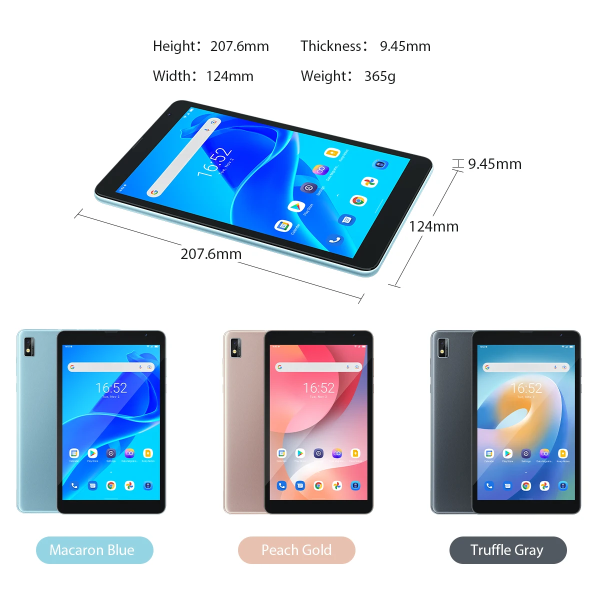 Blackview Tab 6 планшет с 8-дюймовым дисплеем ОЗУ 3 ГБ ПЗУ 32 5580 мАч Android 11