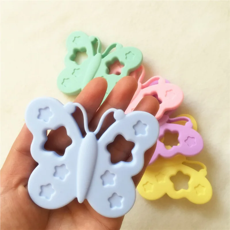 Ченкэй 10 шт. силиконовых кейсов бабочка Прорезыватель для зубов DIY Baby Shower соска