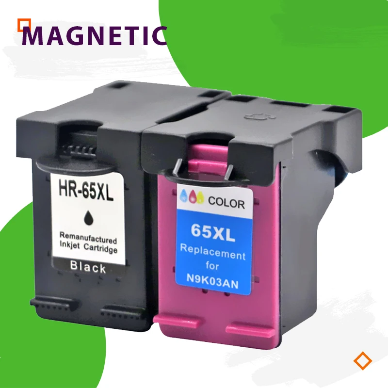 

2 color Ink cartridge for HP65 for HP 65XL 65XL new Version Compatible for HP Envy 5010 5020 5030 5032 5034 5052 5055 Printers