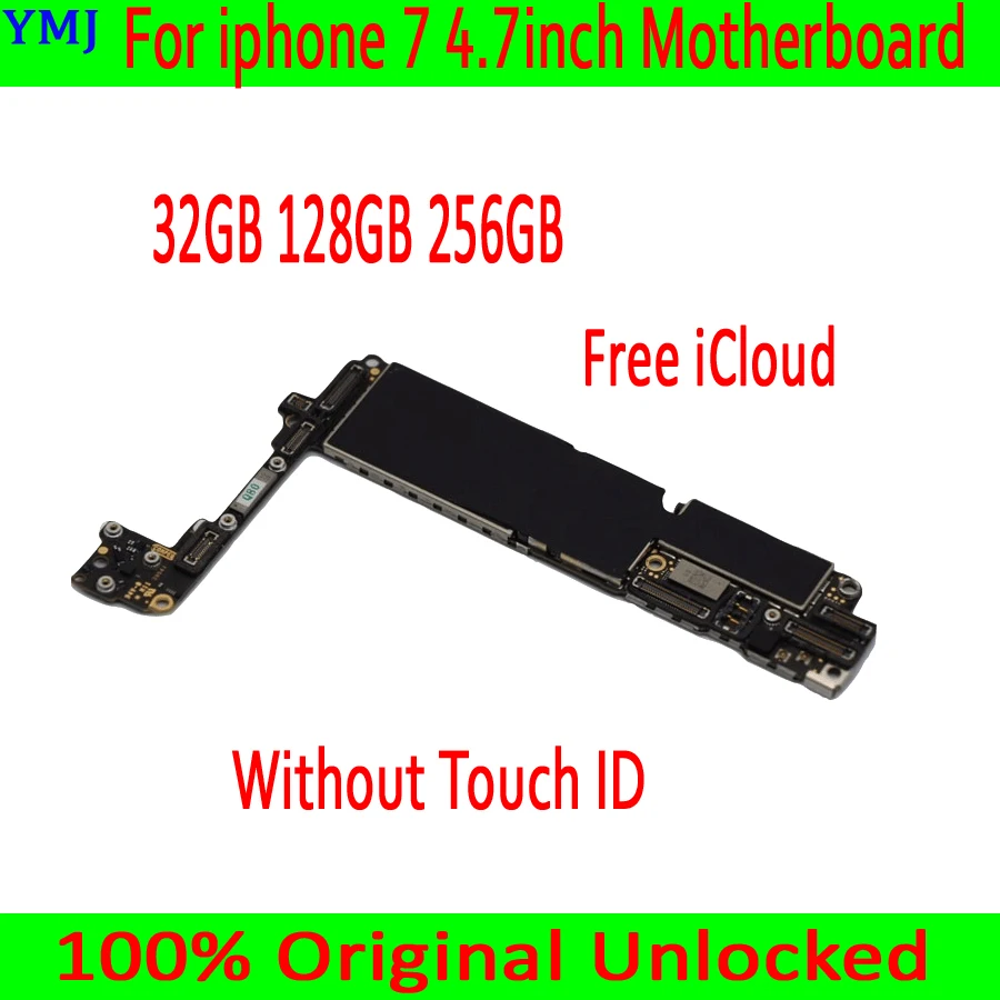 Оригинальная разблокированная материнская плата для iphone 7 + система IOS Бесплатная