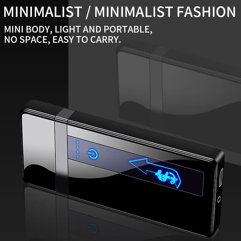 New USB Charging Double Side Arc Cigarette Electric Lighter With LED Power Display Plasma Windproof Flameless Premium Lighters | Дом и сад