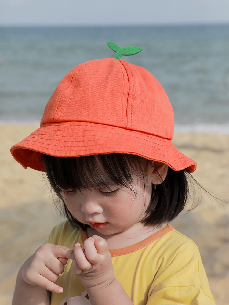 

Children's Sun Hat 2021 Summer New Foreign Style Beach Hat Girls Cute Casual Sunscreen Fisherman Hat