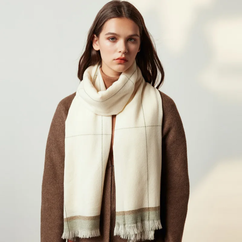 Осень и зима 2019 длинный корейский шерстяной женский шарф Студенческая теплая