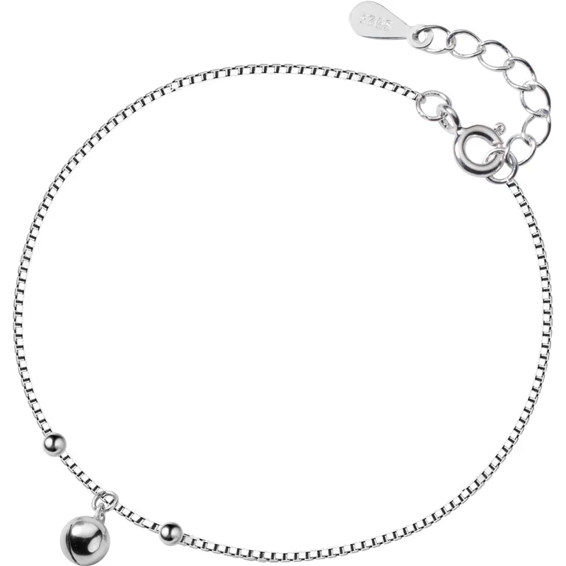 MloveAcc New Ankle Bracelet 100% Real 925 Sterling Silver Bead Charm Ankles for Women Fashion Jewelry Making Accessories | Украшения и