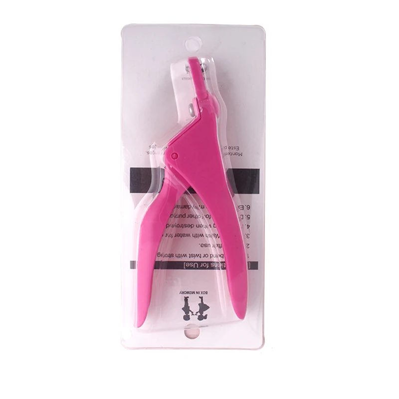 U-shaped False Nail Art Clipper Tips Cutter Stainless Steel Head Plastic Handle Scissors Care Manicure Tool | Красота и здоровье