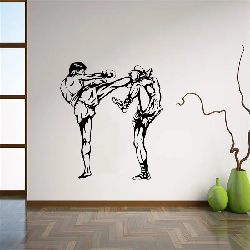 

Boxing Club Taekwondo Karate Sticker Kick Play Car Decal Free Combat Posters Vinyl Striker Wall Decals Decor DW13077