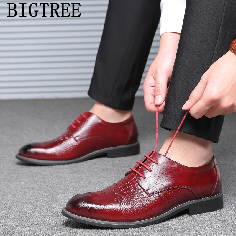 Итальянская мужская официальная обувь Роскошные дизайнерские туфли из