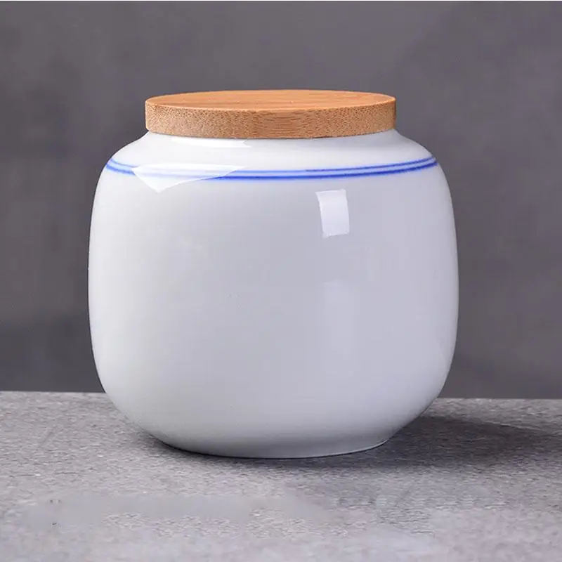 220ml Chinese Style Ceramic Storage Bottle Jar Colorful Tea Caddies Containers Kitchen Portable Travel Candy Coffee Snacks Jar