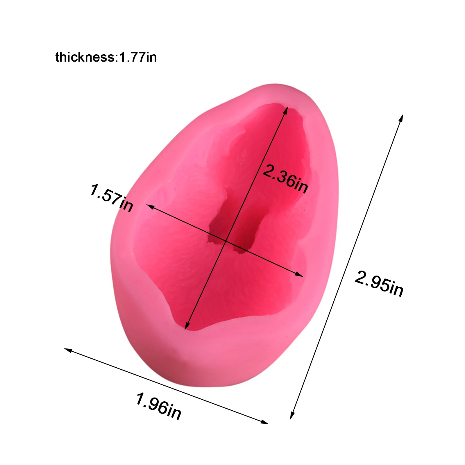 

3D Easter Rabbit Mold DIY Aromatherapy Candle Modeling Candle Decorations Bunny Fondant Cake Chocolate Desser Silicone Mold