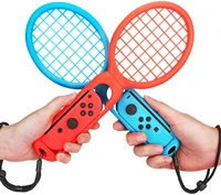 nintendo switch abs tennis racket handle holder game accessories twin pack grips compatible with switch joy con controller