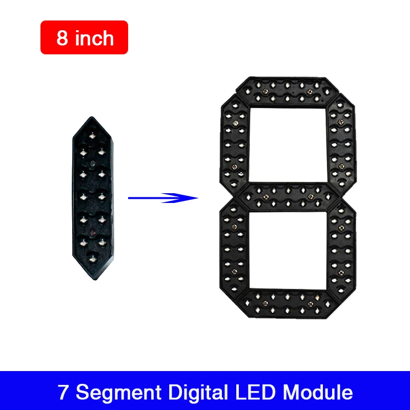 4 шт./лот 8 "светодиодный модуль цифр Digita LED цена газа светодиодная вывеска