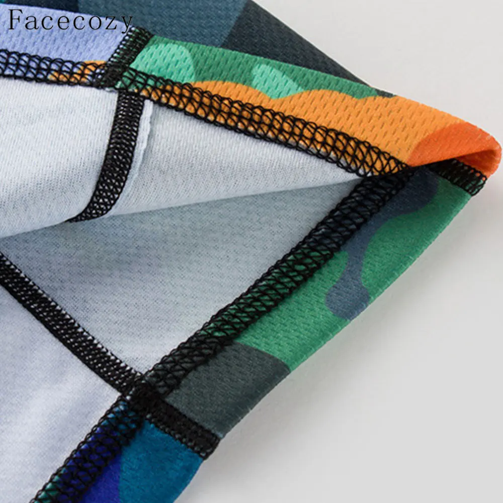 Facecozy женская летняя камуфляжная футболка из 100% полиэстера тонкие быстросохнущие