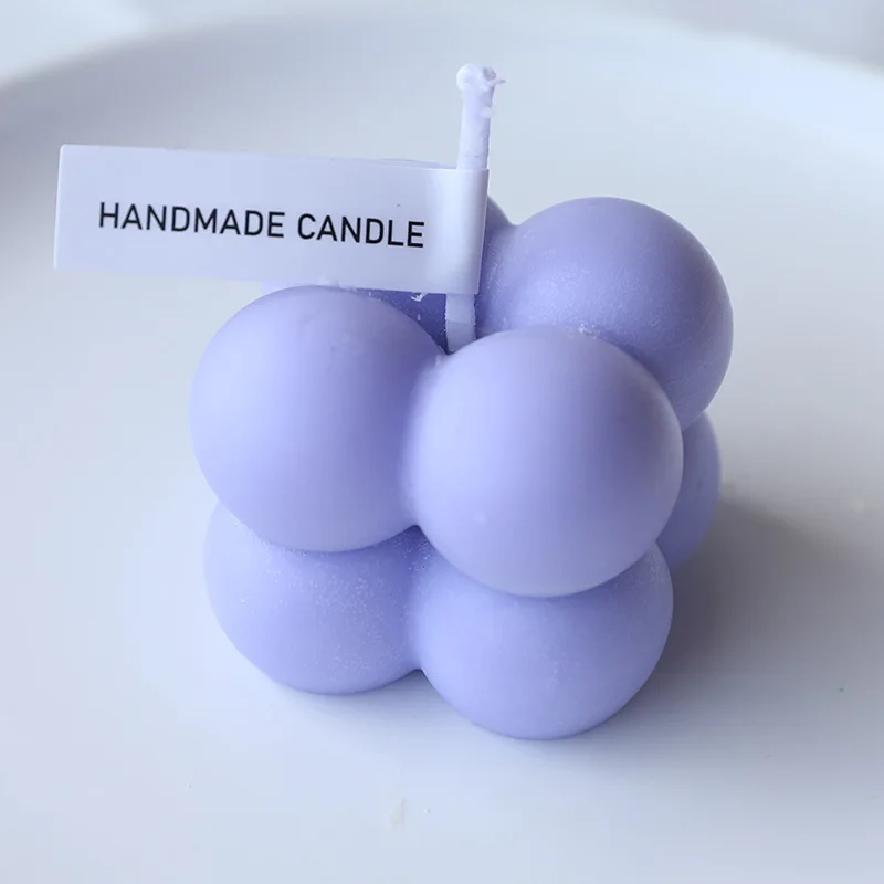 

Small Ball Cube Candle Handmade Aromatherapy Candle Geometry Smokeless Oil Soy Wax Sweet Atmosphere Gift Hotel Home Decor