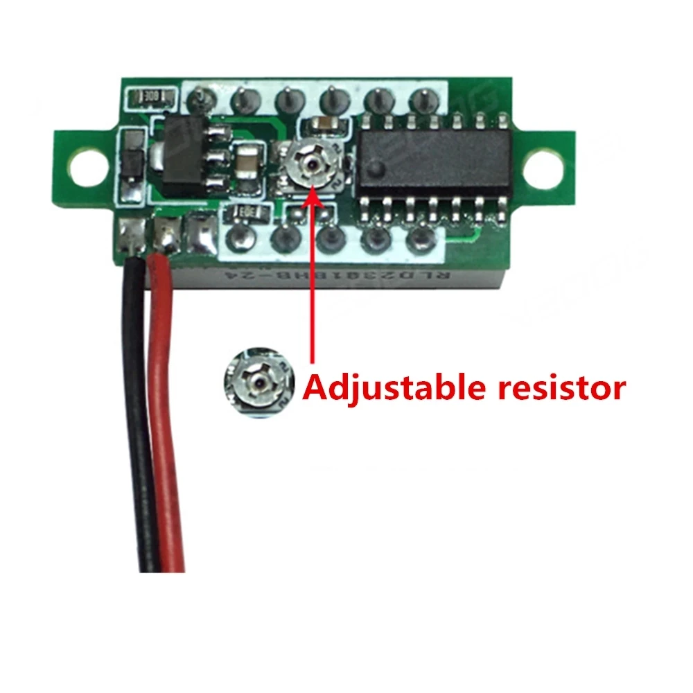 DC 2.5V-32V LED Red Blue Digital Voltmeter 0.28 Inch Voltage Meter Power Volt Tester Detector for Auto Car Mobile - купить по