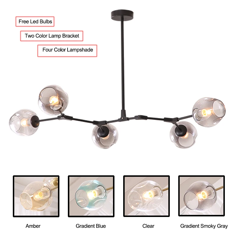 Светодиодные лампы в скандинавском стиле современная люстра для освещения