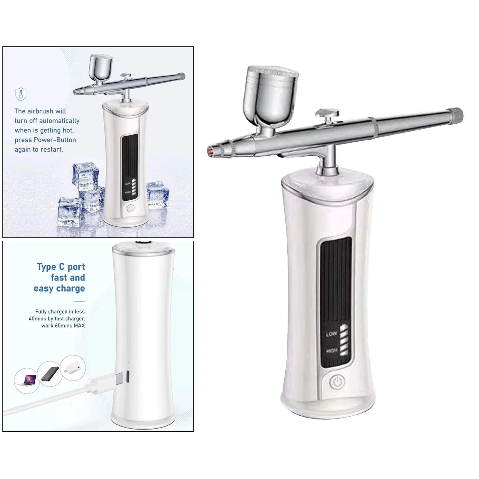 Аэрограф с насадкой 0 4 мм краскопульт зарядным устройством | Инструменты