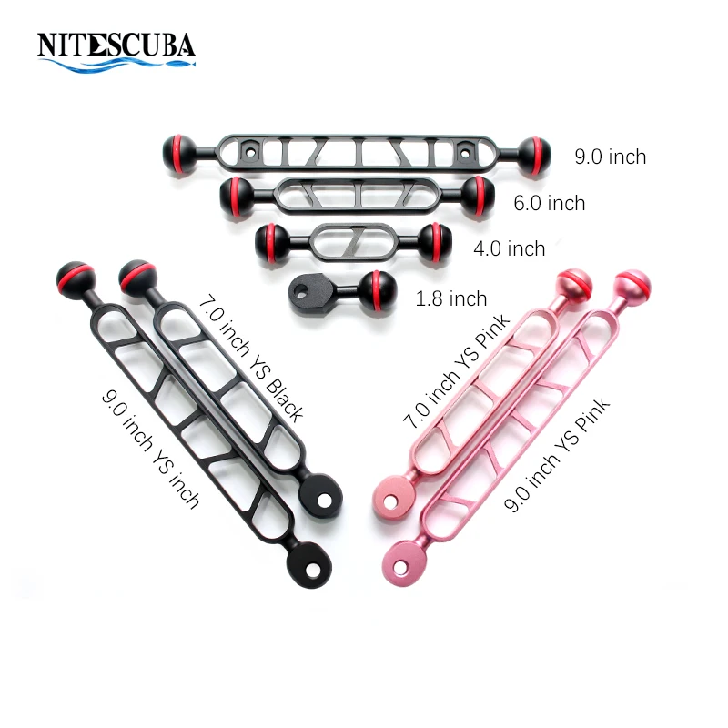 Алюминий сплава подводного плавания светильник фонарь двойной YS Female Шаровой