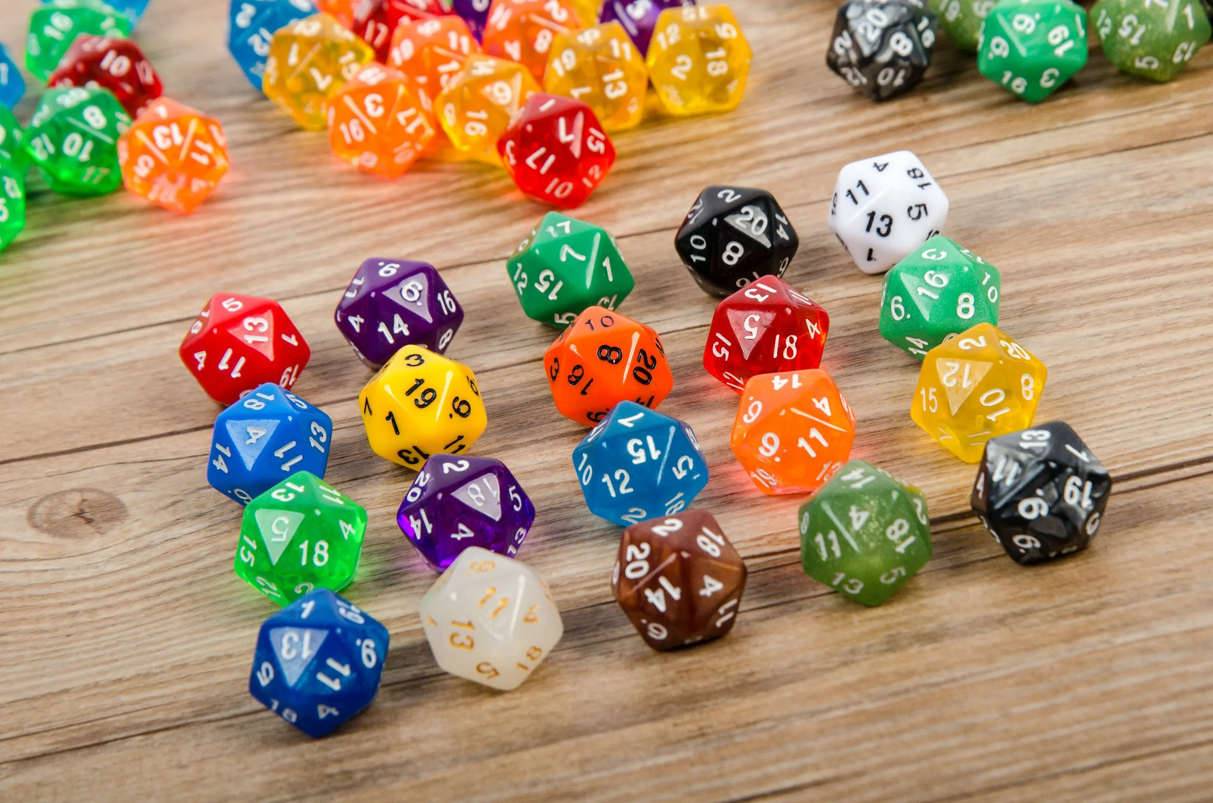 

D20 dice Polyhedron 20 sides 20 face dice Running group Board game dice 20 colors to choose from
