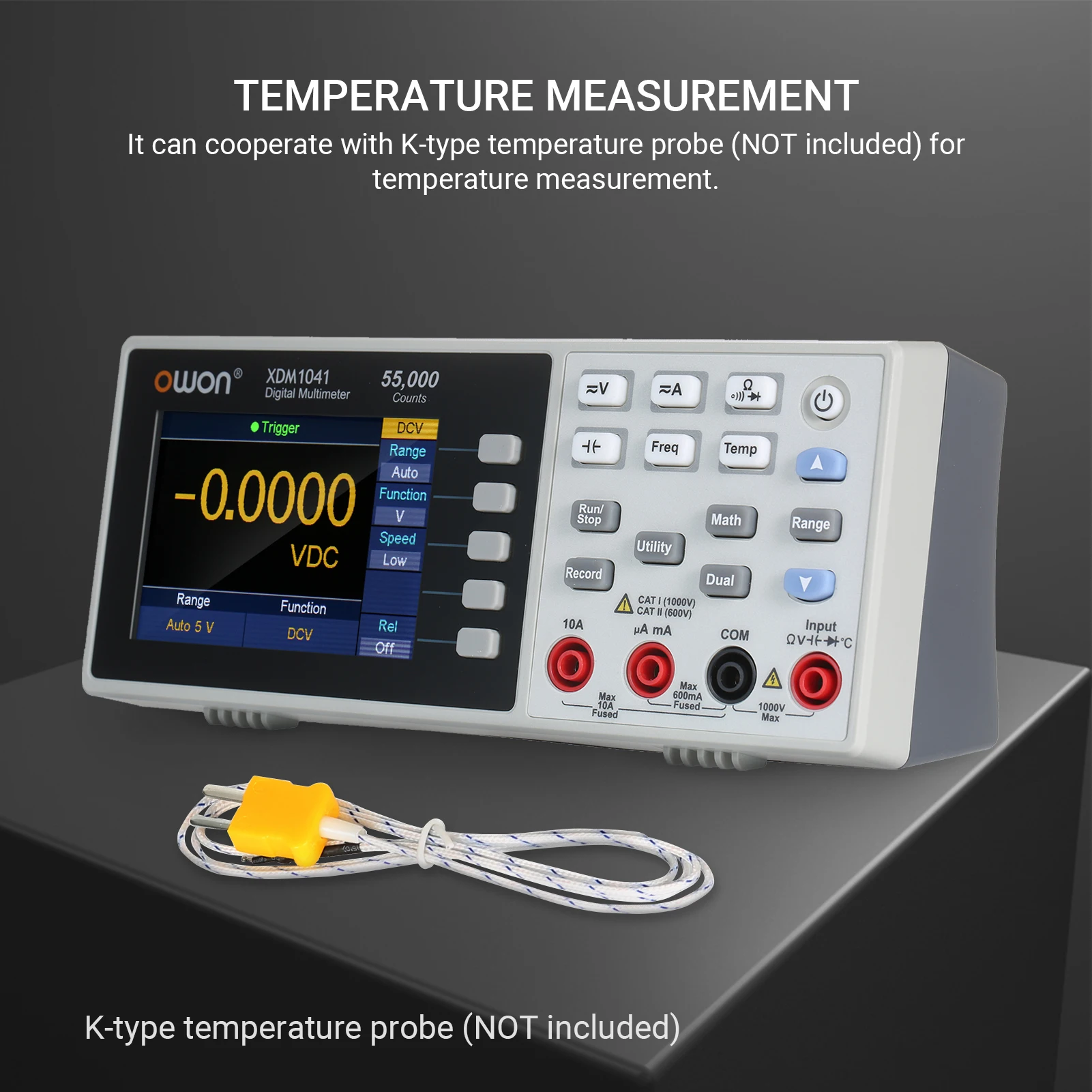 55000 Counts Digital Multimeter High Accuracy Universal Meter with 3.5inch TFT LCD Screen Backlight Multifunctional Ammeter | Инструменты