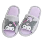 Женская Аниме-фигурка Kawaii Kuromi Cinnamoroll Kitty My Melody Purin Dog плюшевая модная обувь на платформе для дома подарок для девушки