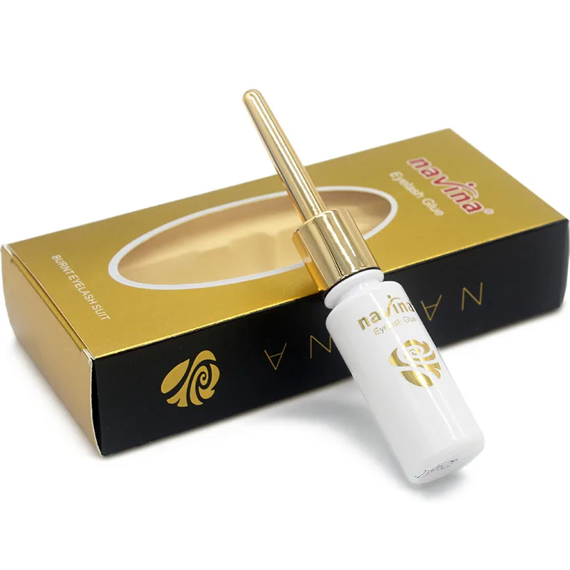 Navina 15 мл 1 шт. Накладные ресницы макияж Клей прозрачный белый водонепроницаемый
